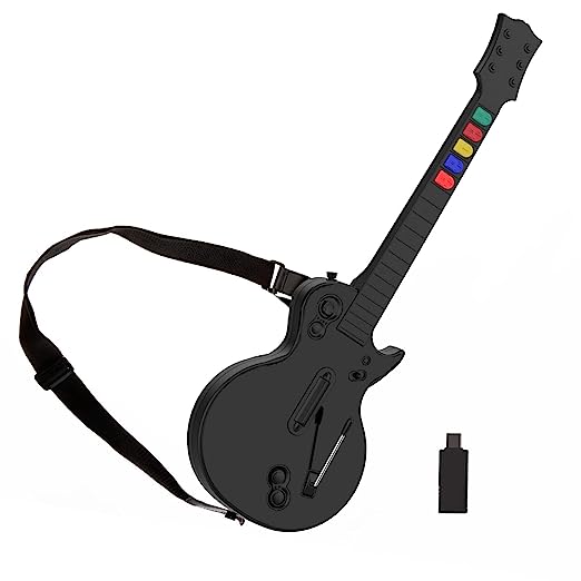 DOYO Guitar Hero Controller for PC PS3 2.4G Wireless Guitar Compatible with Guitar  Hero Clone