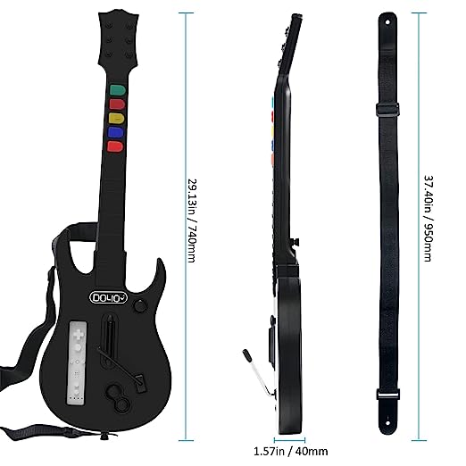Wireless wii guitar hero controller for guitar hero and Rock Band Games