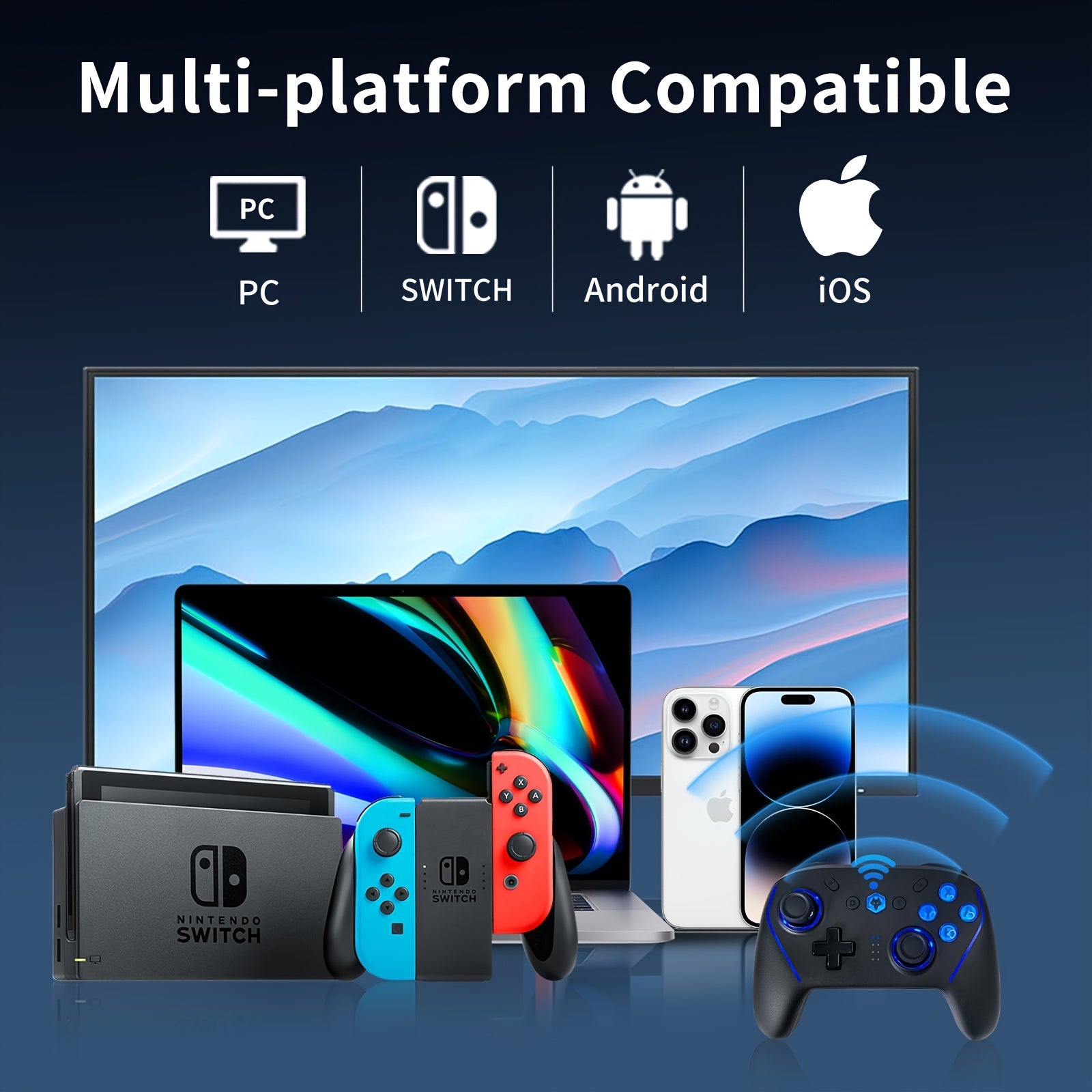 Switch controller/Mobile phone handle/PC Bluetooth controller/Super endurance removable battery