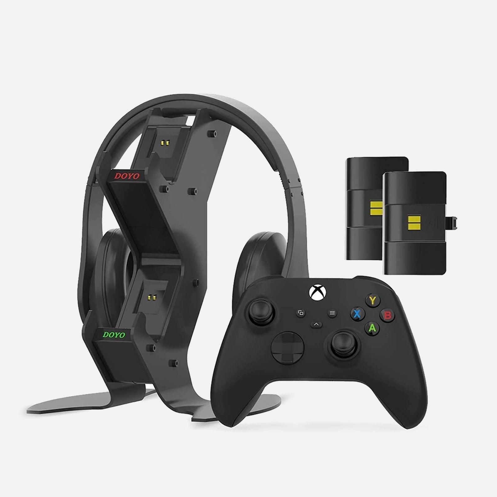Charging Station Holder for Xbox Series X/S Metal Material Stable Design LED Charging Display Headphone Storage - DOYO Game