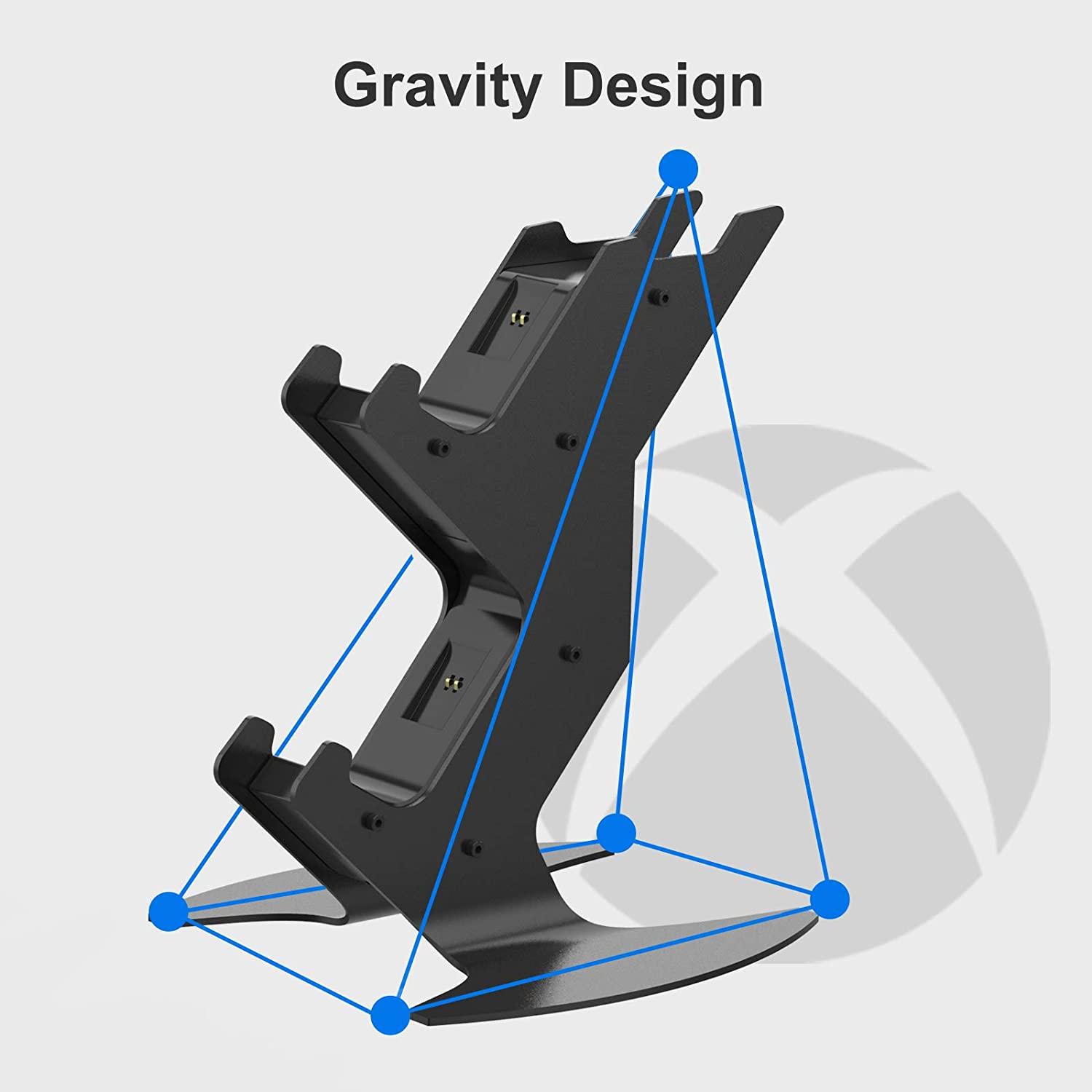 Charging Station Holder for Xbox Series X/S Metal Material Stable Design LED Charging Display Headphone Storage - DOYO Game