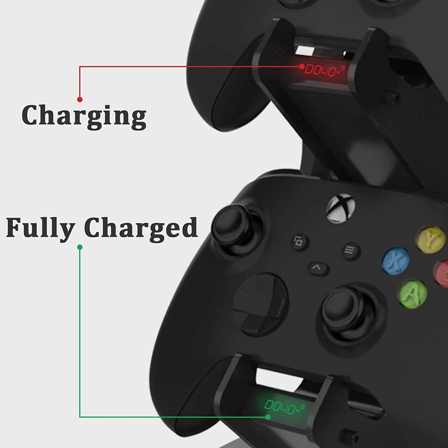 Charging Station Holder for Xbox Series X/S Metal Material Stable Design LED Charging Display Headphone Storage - DOYO Game