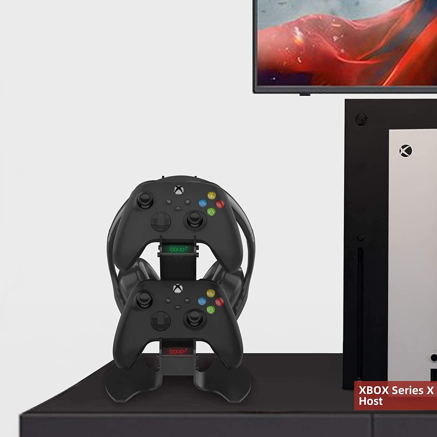 Charging Station Holder for Xbox Series X/S Metal Material Stable Design LED Charging Display Headphone Storage - DOYO Game