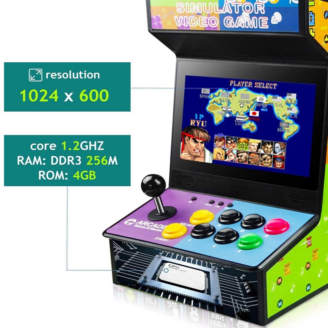 DOYO 10.1 Inch Classic Arcade Game Machine Rechargeable LCD Display Collectible Android-Based Simulator DIY Platform - DOYO Game