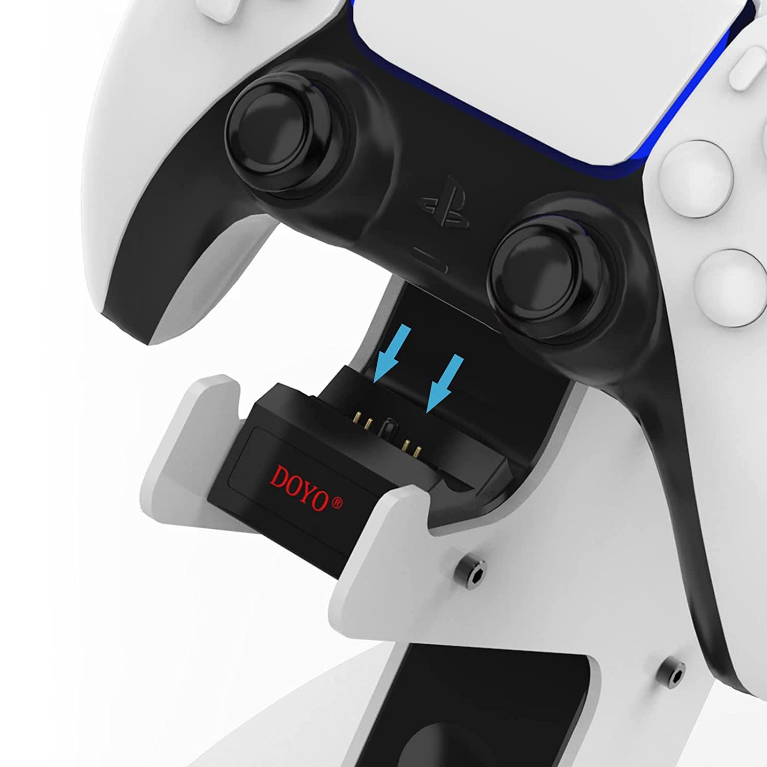 DOYO Controller Charger Station for PS5 Headphone Storage and Quick Controller Charging Function Coexist Sturdy Design Metal Durable Material - DOYO Game