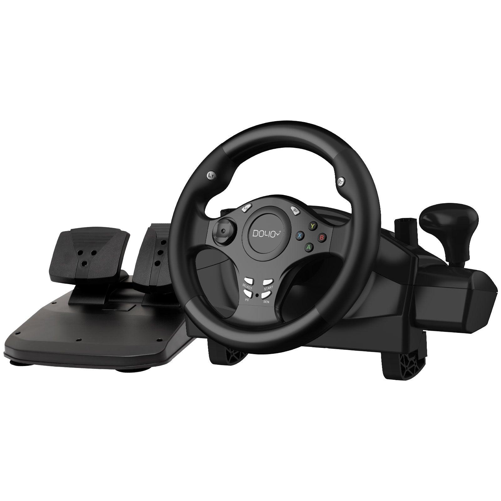  NBCP Racing Wheel, Gaming Steering Wheels 1080° Driving Sim Car  Simulator with Pedals Clutch Paddle Gear Shifters for Xbox One/Xbox Series  X S/ PS4/ PS3/ PC/Xinput/Xbox 360/ Switch/Android : Video Games