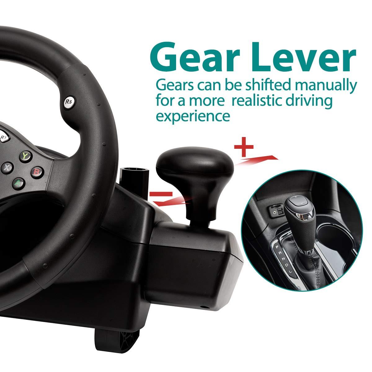 DOYO Gaming Steering Wheel with Pedals for PC/PS4/PS3/Xbox One/360/SWITCH Realistic Racing Experience - DOYO Game