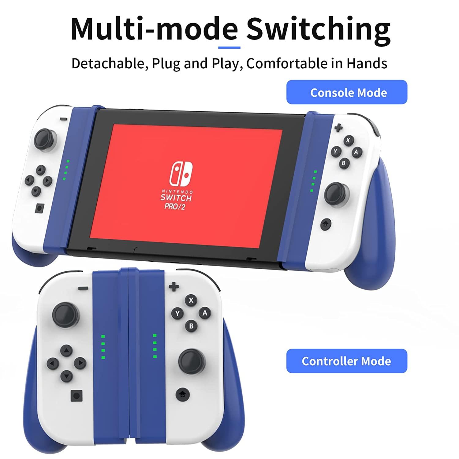 DOYO Joy Con Comfort Grip Unique Detachable Design Controller Hand Grip Compatible with Switch/Switch OLED Joycons Blue - DOYO Game