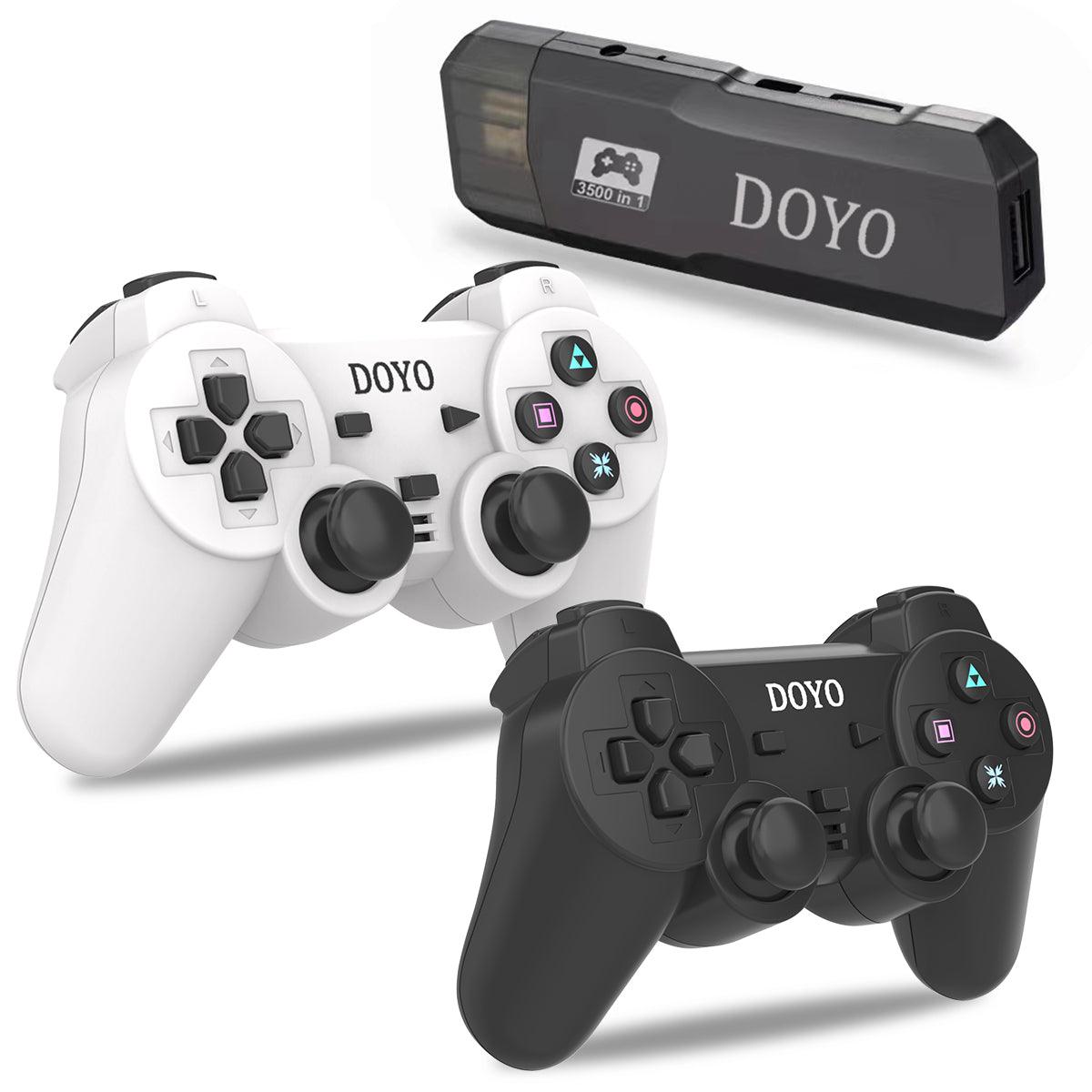 DOYO Retro Game Console, 3500+ HD Classic Games 10 Simulators Plug and Play 4K HDMI Output for TV with Dual 2.4G Wireless Controllers - DOYO Game