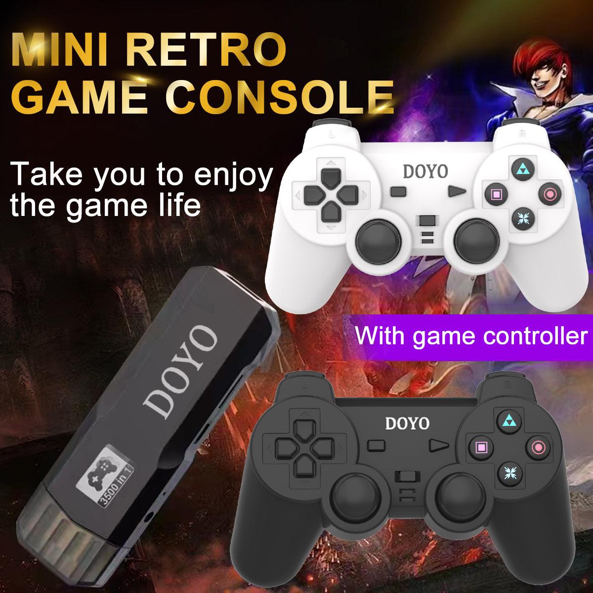 DOYO Retro Game Console, 3500+ HD Classic Games 10 Simulators Plug and Play 4K HDMI Output for TV with Dual 2.4G Wireless Controllers - DOYO Game