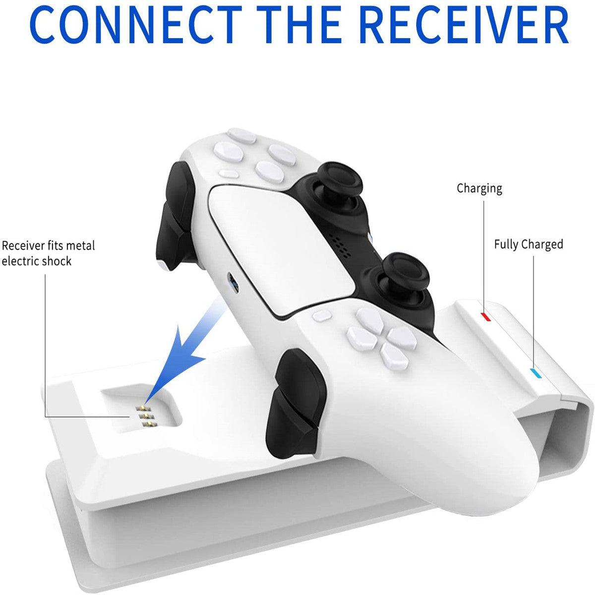 PS5 Controller Charging Station LED Charging Indicator Safety Chip Design - DOYO Game