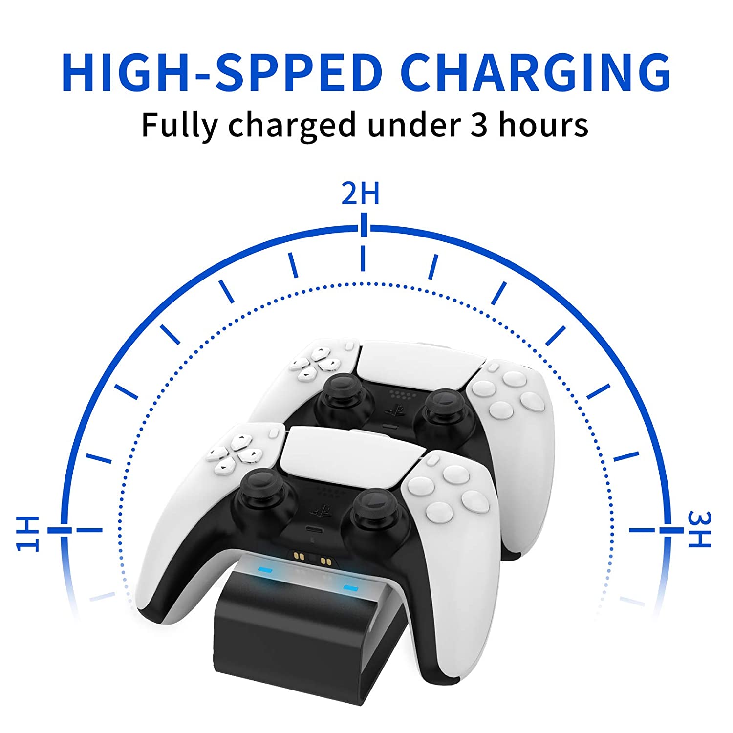 PS5 Controller Charging Station(Black&White)