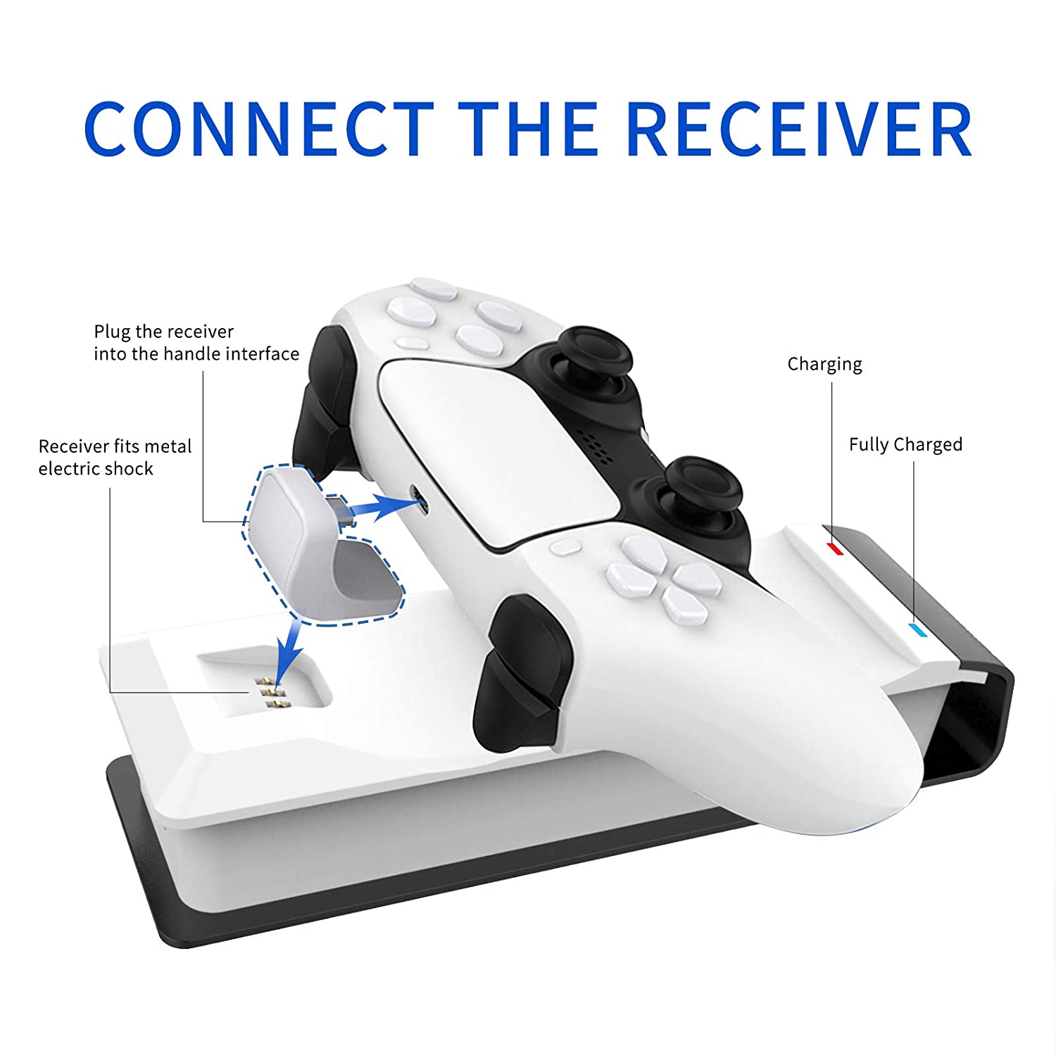 PS5 Controller Charging Station(Black&White)