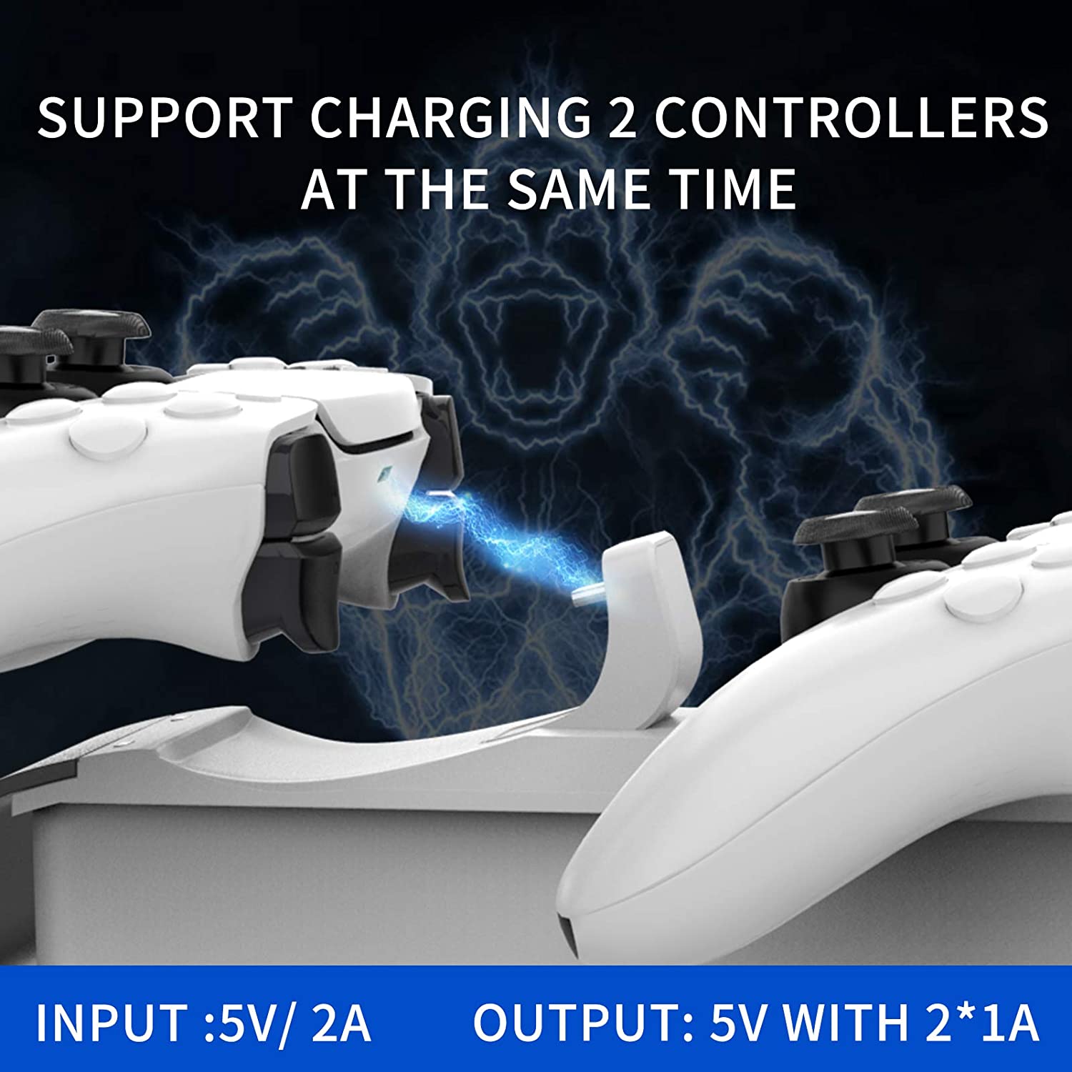 PS5 Controller Charging Station(Black&White)