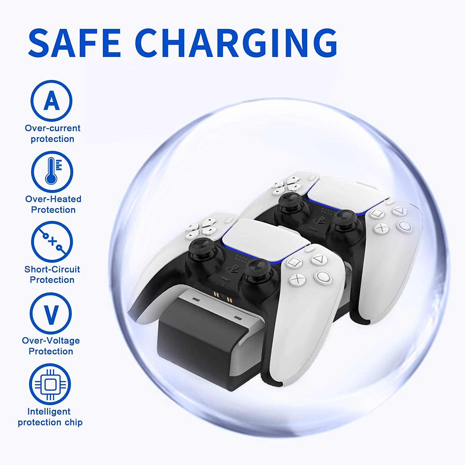 PS5 Controller Charging Station(Black&White)