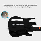 Load image into Gallery viewer, NBCP Wireless Wii guitar hero for wii contoller compatible with guitar hero Wii and rock band 2 games (Excluding Rock Band 1) black color