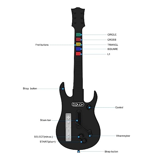 Wireless wii guitar hero controller for guitar hero and Rock Band Games ...