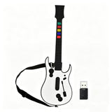 Load image into Gallery viewer, Wireless Guitar Hero Controller for PC and PlayStation 3 PS3 with Dongle for Clone Hero, Rock Band Guitar Hero Games White