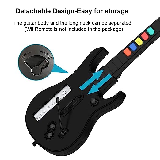 Doyo Guitar Hero Guitar For Playstation 3 And Pc, Wireless White Guitar  Controller With Strap For Clone Hero, Rock Band And Guitar Hero Games (5  Buttons) : : Video Games