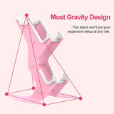 Load image into Gallery viewer, Controller Holder Pink, Game Controller Rack Headset Stand for Xbox Series X S/Xbox one / PS5 / PS4 / NS/PC/Headset, Aluminum Metal Headset Mount Universal Organizer for Video Game Accessories