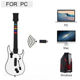 Load image into Gallery viewer, Wireless Guitar Hero Controller for PC and PlayStation 3 PS3 with Dongle for Clone Hero, Rock Band Guitar Hero Games White