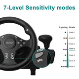 Load image into Gallery viewer, DOYO Racing Wheel,270° Steering Wheel with Pedals &amp; Shifter, Vibration, for PC, PS4 &amp; Xbox