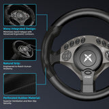 Load image into Gallery viewer, NBCP Pro Gaming Steering Wheel with Pedals and Shifter for PC, PS3