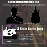 Load image into Gallery viewer, NBCP Wireless Guitar Controller for Xbox Series X|S/Xbox One/PC – White Game Guitar for Rock Band 4 &amp; Fortnite Festival with Strap, 2.4G USB Dongle