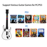 Load image into Gallery viewer, Wireless Guitar Hero Controller for PC and PlayStation 3 PS3 with Dongle for Clone Hero, Rock Band Guitar Hero Games White