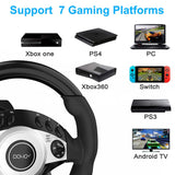 Load image into Gallery viewer, Racing Wheel with 270°/900° Adjustable Rotation, Pedals &amp; Shifter, Dual-Motor Vibration, for PC, Xbox, PS4, PS3 &amp; Switch