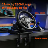 Load image into Gallery viewer, NBCP 900° Racing Wheel with Pedals, 11" Wheel for PC Truck SimulatorAdjustable Height