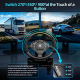 Load image into Gallery viewer, NBCP Pro Gaming Steering Wheel with Pedals and Shifter for PC, PS3